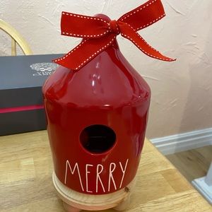 Rae Dunn Merry Birdhouse Red